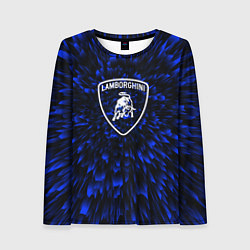 Женский лонгслив Lamborghini blue energy
