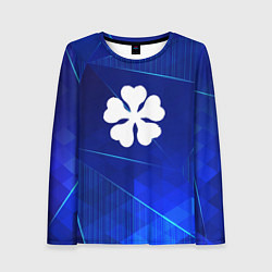 Женский лонгслив Black Clover blue poly
