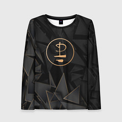 Лонгслив женский Pink Floyd golden poly, цвет: 3D-принт