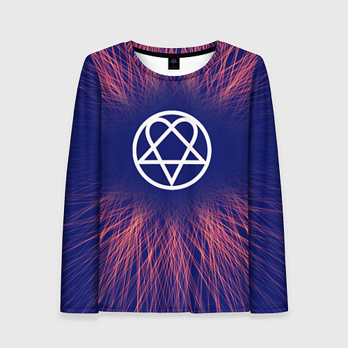 Женский лонгслив HIM red energy / 3D-принт – фото 1