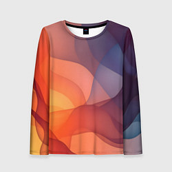 Лонгслив женский Летящая вуаль, цвет: 3D-принт