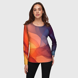Лонгслив женский Летящая вуаль, цвет: 3D-принт — фото 2