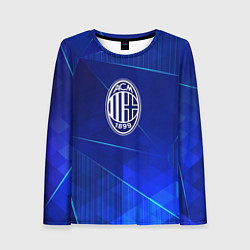 Женский лонгслив AC Milan blue poly