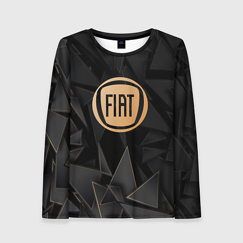 Женский лонгслив Fiat golden poly / 3D-принт – фото 1