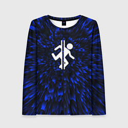 Женский лонгслив Portal blue energy