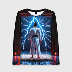 Женский лонгслив Айкидоист и молния