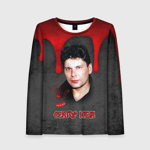 Женский лонгслив Сектор газа - рок жив / 3D-принт – фото 1