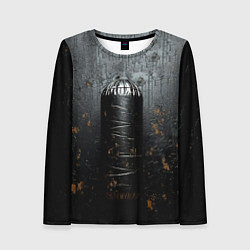 Женский лонгслив Черная боксерская груша