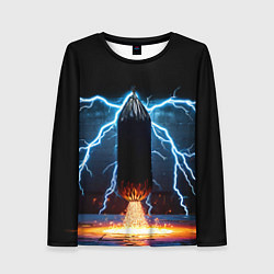 Женский лонгслив Боксерская груша и молния