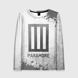 Женский лонгслив Paramore - white gradient