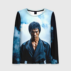 Женский лонгслив Брюс Ли в дыму