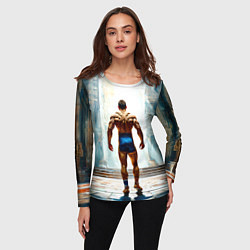 Лонгслив женский Греко-римский борец, цвет: 3D-принт — фото 2