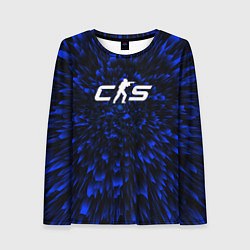 Лонгслив женский Counter-Strike 2 blue energy, цвет: 3D-принт