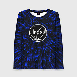 Лонгслив женский Porto blue energy, цвет: 3D-принт