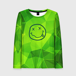 Женский лонгслив Nirvana green poly