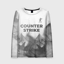 Женский лонгслив Counter Strike - white gradient посередине