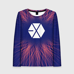 Лонгслив женский Exo red energy, цвет: 3D-принт