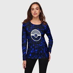 Лонгслив женский Pokemon blue energy, цвет: 3D-принт — фото 2