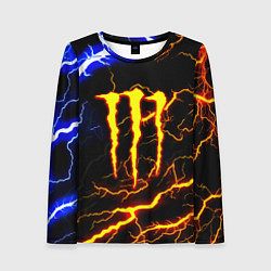 Лонгслив женский Monster energy шторм, цвет: 3D-принт