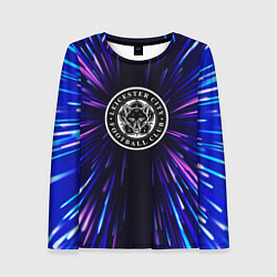 Лонгслив женский Leicester City neon energy, цвет: 3D-принт