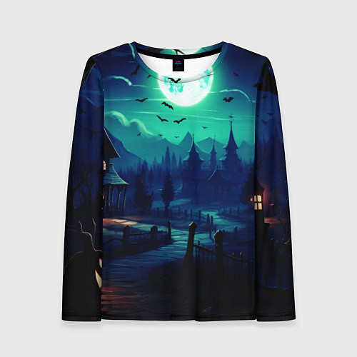 Женский лонгслив Day of the Dead - Хэллоуин / 3D-принт – фото 1