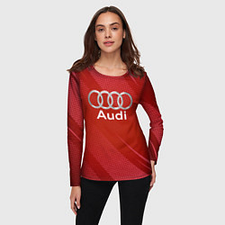 Лонгслив женский Audi - абстракция, цвет: 3D-принт — фото 2