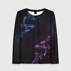 Женский лонгслив Color black blue pink