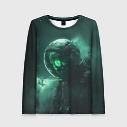 Женский лонгслив Космический скелет