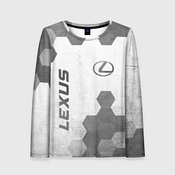 Лонгслив женский Lexus - white gradient вертикально, цвет: 3D-принт
