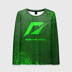 Лонгслив женский Need for Speed - green gradient, цвет: 3D-принт