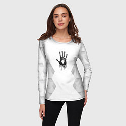 Лонгслив женский Death Stranding white poly, цвет: 3D-принт — фото 2