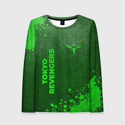 Лонгслив женский Tokyo Revengers - green gradient вертикально, цвет: 3D-принт