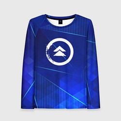Лонгслив женский Ghost of Tsushima blue poly, цвет: 3D-принт