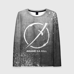 Женский лонгслив Akame ga Kill - grey gradient