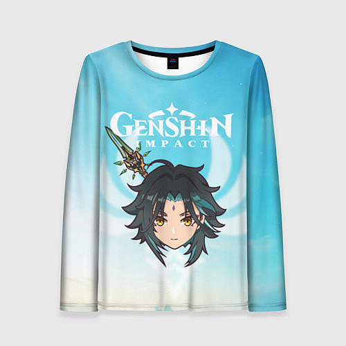 Женский лонгслив Genshin Impact - персонаж Сяо / 3D-принт – фото 1