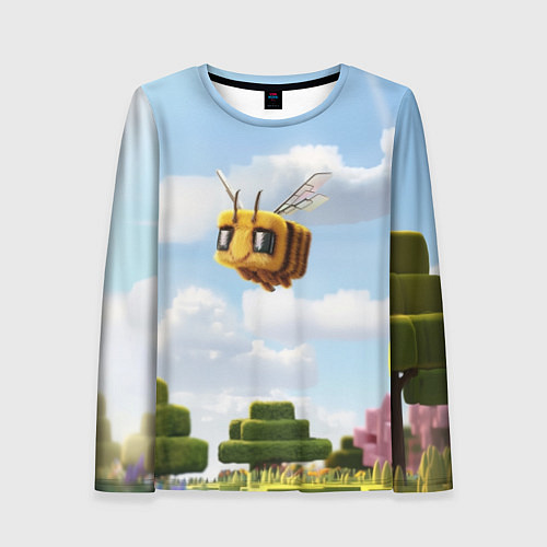 Женский лонгслив Пчёлка - Minecraft / 3D-принт – фото 1