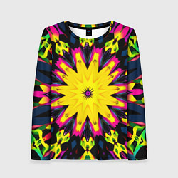 Лонгслив женский Звездный калейдоскоп, цвет: 3D-принт