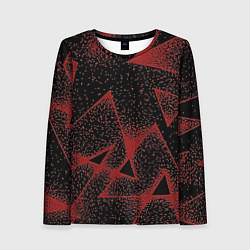 Лонгслив женский Triangles with dots, цвет: 3D-принт