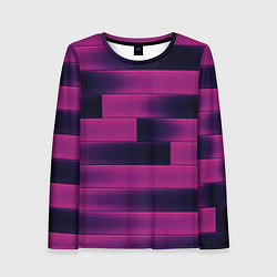 Лонгслив женский Color pink square, цвет: 3D-принт