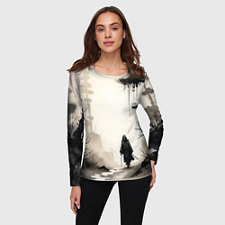 Лонгслив женский Путник, цвет: 3D-принт — фото 2