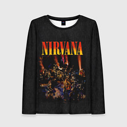 Лонгслив женский Nirvana unplugget, цвет: 3D-принт