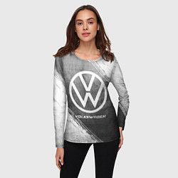 Лонгслив женский Volkswagen - grey gradient, цвет: 3D-принт — фото 2
