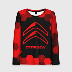 Женский лонгслив Citroen - red gradient