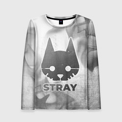 Женский лонгслив Stray - white gradient