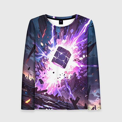 Женский лонгслив Магический куб / 3D-принт – фото 1