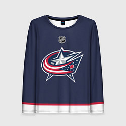 Лонгслив женский Columbus Blue Jackets - NHL team, цвет: 3D-принт