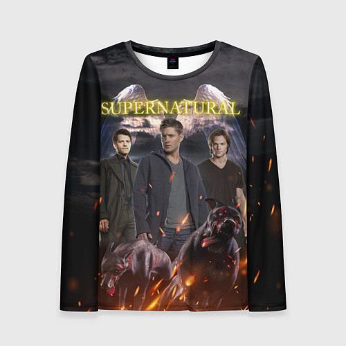Женский лонгслив Supernatural - true hunters / 3D-принт – фото 1