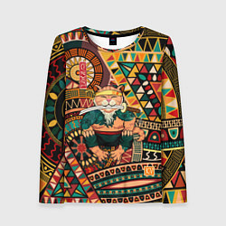 Женский лонгслив Кот самурай - Айко