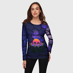 Лонгслив женский Astro retro style, цвет: 3D-принт — фото 2