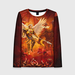 Лонгслив женский Сангвиний великий ангел, цвет: 3D-принт